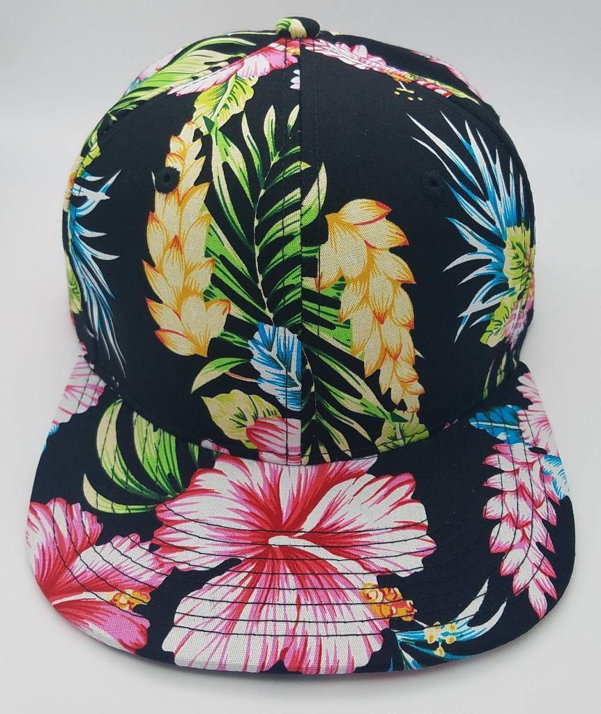 Black floral sale baseball cap